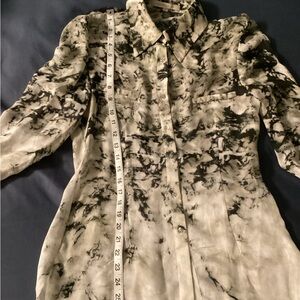 Elegant Black and White Women's Blouse